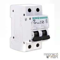 کلید مینیاتوری 50 آمپر دو پل B دنا الکتریک ایرانیان