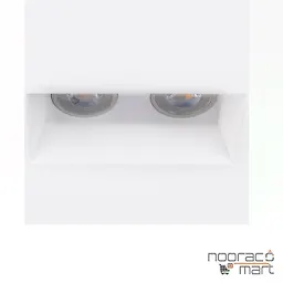 چراغ گچی سقفی توکار دو شعله SH- 2202 شعاع