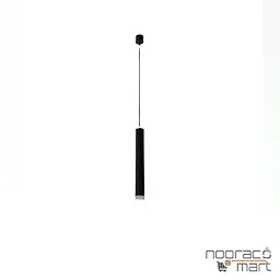 چراغ آویز پندالوکس مشکی روکار با ماژول برق مستقیم ارتفاع 45 سانتی متری 6 وات مازی نور