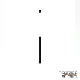 چراغ آویز پندالوکس مشکی روکار با ماژول برق مستقیم ارتفاع 60 سانتی متری 6 وات مازی نور