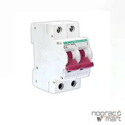 کلید مینیاتوری 4 آمپر دو پل C دنا الکتریک ایرانیان