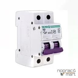 کلید مینیاتوری 32 آمپر دو پل B دنا الکتریک ایرانیان