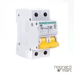 کلید مینیاتوری 32 آمپر دو پل C دنا الکتریک ایرانیان