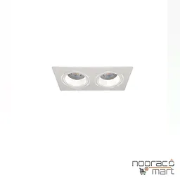 چراغ سقفی توکار سفید دو شعله SH- 6002 شعاع