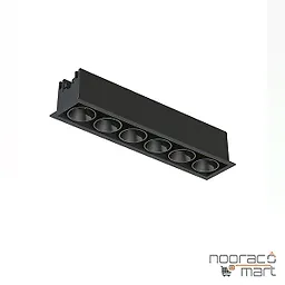 چراغ سقفی توکار 30 وات مشکی SH-10A-06 شعاع