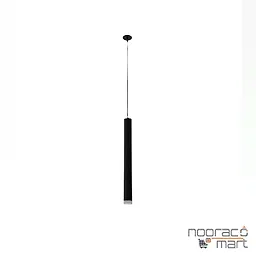 چراغ آویز پندالوکس مشکی توکار با ماژول برق مستقیم ارتفاع 60 سانتی متری 6 وات مازی نور