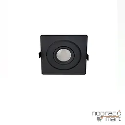 چراغ سقفی توکار مشکی تک شعله SH- 6301 شعاع