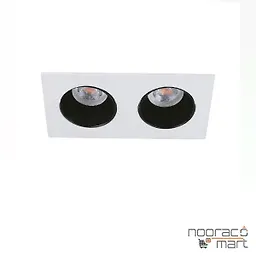 چراغ سقفی توکار سفید دو شعله SH- 6102 شعاع