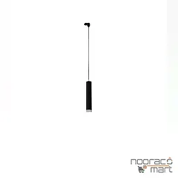 چراغ آویز ریلی تک فاز پندالوکس مشکی با ماژول برق مستقیم ارتفاع 30 سانتی متری 6 وات مازی نور