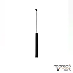 چراغ آویز ریلی تک فاز پندالوکس مشکی با ماژول برق مستقیم ارتفاع 60 سانتی متری 6 وات مازی نور