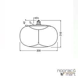 چراغ آویز 12 وات PLX5009 پولاکس