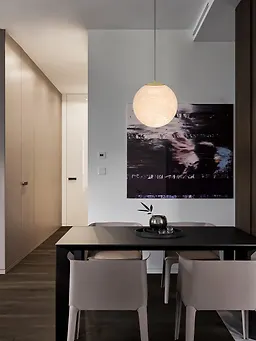 چراغ آویز کروی ماه مگنتی 6 وات-SH-MG-05-E-150 شعاع