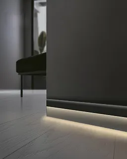 پروفیل قرنیز نوری بدنه مشکی SH-1820 شعاع