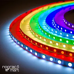 ریسه RGB با تراشه 5050 تراکم 60 برش 5 سانت لوپ لایت حلقه 100متری