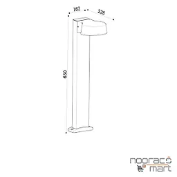چراغ پارکی ایستاده PLX8004-B پولاکس