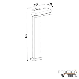 چراغ پارکی ایستاده PLX8005-B پولاکس