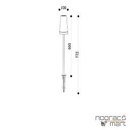 چراغ پارکی ایستاده PLX8006-B پولاکس