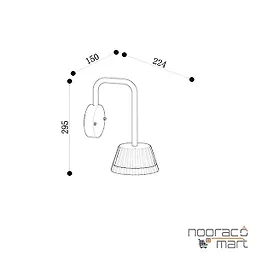 چراغ دیواری PLX8007-W پولاکس