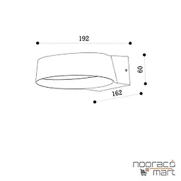 چراغ پارکی دیواری  PLX8004-W پولاکس