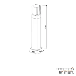 چراغ پارکی ایستاده PLX8008-B پولاکس