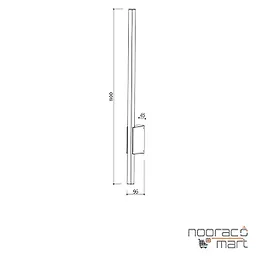 چراغ پارکی دیواری PLX8010-W پولاکس