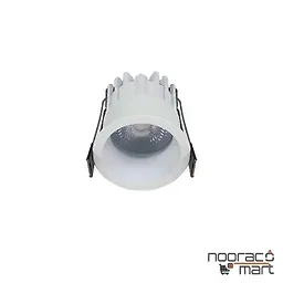 چراغ سقفی توکار 12 وات سفید دیمردار N1021- R نوران