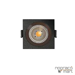 خرید چراغ سقفی توکار 12 وات مشکی N1021- S نوران