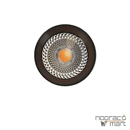 خرید چراغ سقفی توکار 12 وات بدون لبه مشکی N1019 نوران