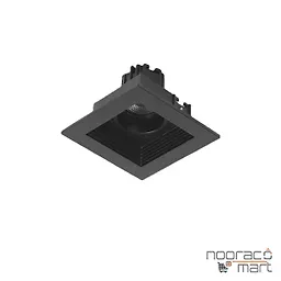 چراغ سقفی توکار 12وات مشکی مربع N1022 COB  نوران
