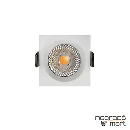 خرید چراغ سقفی توکار 12 وات سفید دیمردار N1021- S نوران