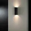 چراغ دیواری دوطرفه 12 وات 25 سانتی متری مشکی N1014 نوران
