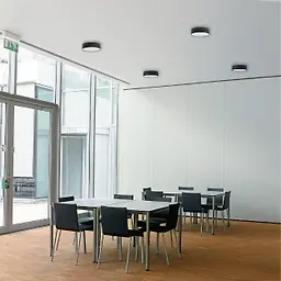 چراغ سقفی روکار گرد 20 وات مشکی SH-5018 شعاع