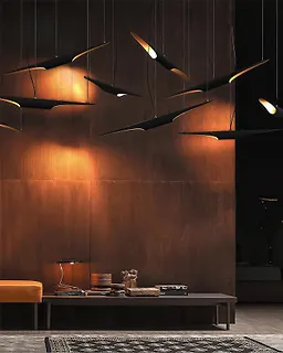 چراغ سقفی آویز 14 وات مشکی SH- 4118 شعاع