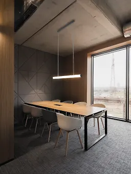 چراغ سقفی آویز 30 وات مشکی SH- 1890 شعاع