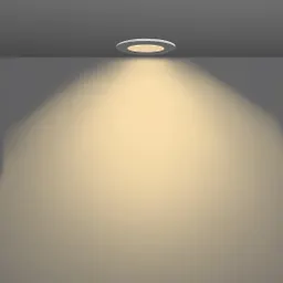 چراغ سقفی توکار گرد 7 وات سفید SH-2020-DOB شعاع