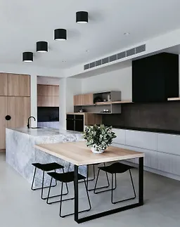 چراغ سقفی روکار استوانه 9 وات مشکی SH-3017 شعاع