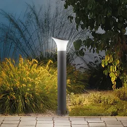 چراغ حیاطی 9 وات خاکستری ارتفاع 80 سانتی متری 1407 -SH شعاع