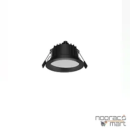 چراغ سقفی توکار گرد 8 وات مشکی SH-2051 شعاع