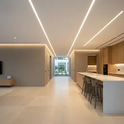 چراغ خطی توکار 36 وات مشکی 1813 SH-شعاع