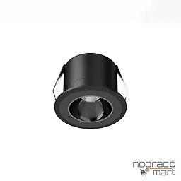 چراغ سقفی توکار 1.5 وات مشکی SH-A925 شعاع
