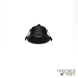 چراغ سقفی توکار 8 وات مشکی SH-2050 شعاع