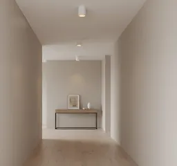 فریم گچی سقفی روکار سفید تک شعله SH- 6516 شعاع