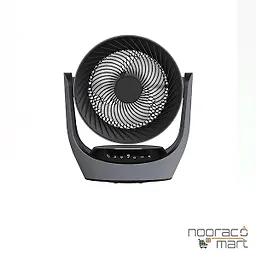 پنکه شارژی پرتابل همراه با چراغ مشکی SH-L2839 شعاع