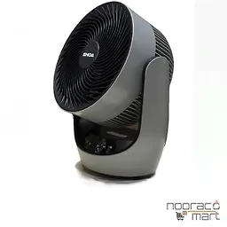 پنکه شارژی پرتابل همراه با چراغ مشکی SH-L2839 شعاع