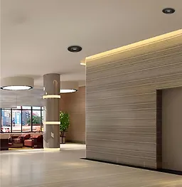چراغ سقفی توکار متحرک 36 وات مشکی SH - AL6701 شعاع