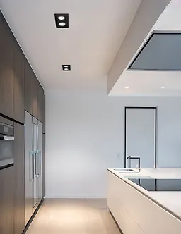 چراغ سقفی توکار متحرک 2x36 وات مشکی SH - AL6702 شعاع
