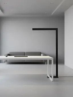چراغ ایستاده مشکی 48 وات SH-6806 شعاع
