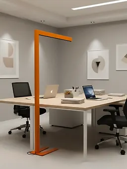 چراغ ایستاده نارنجی 48 وات SH-6806 شعاع