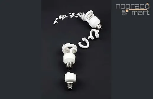 مضرات شکستن لامپ کم مصرف