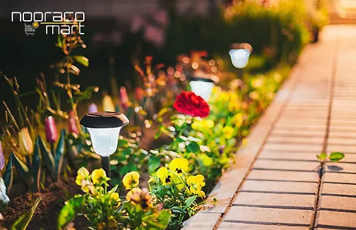 چراغ های خورشیدی محوطه